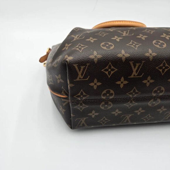 COA INCLUDED - (MM) Louis Vuitton Turen Women's Handbag Monogram Brown 2-Way - Picture 15 of 16